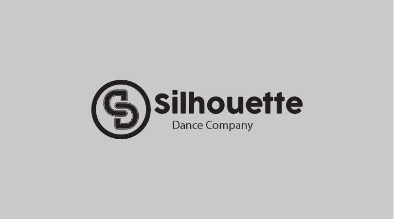 web image: Silhouette logo. Grey background